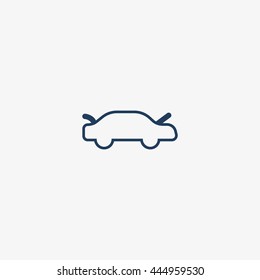 passenger car, an icon
