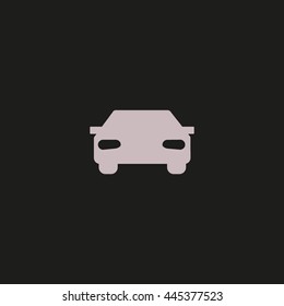 passenger car, an icon