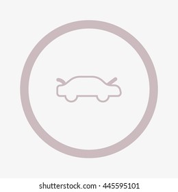 passenger car, an icon
