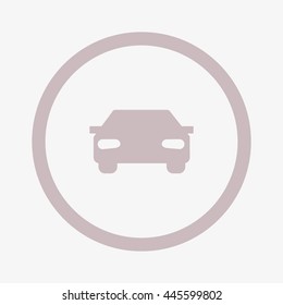 passenger car, an icon