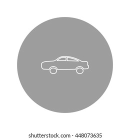 passenger car, an icon