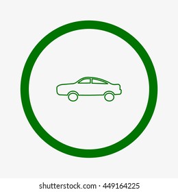 passenger car, an icon