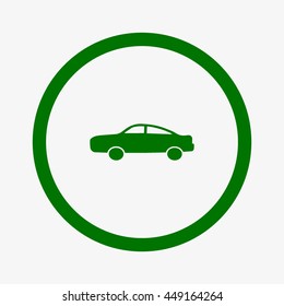 passenger car, an icon