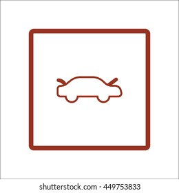 passenger car, an icon