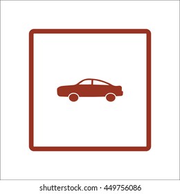 passenger car, an icon