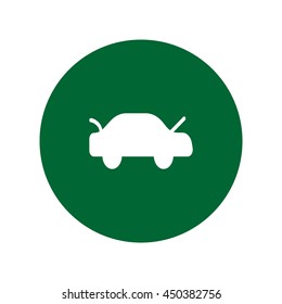 passenger car, an icon