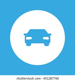passenger car, an icon