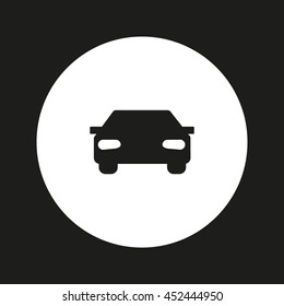 passenger car, an icon
