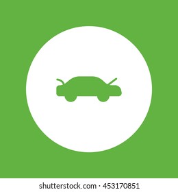 passenger car, an icon
