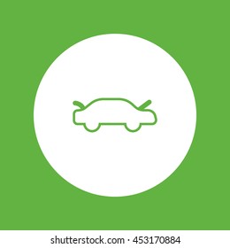 passenger car, an icon