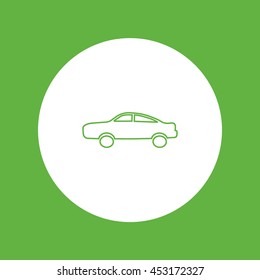 passenger car, an icon