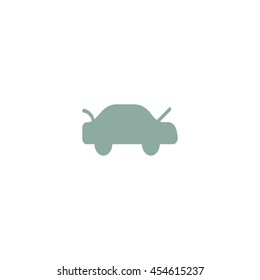 passenger car, an icon