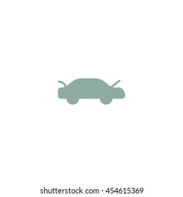 passenger car, an icon