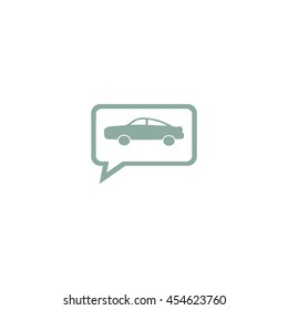 passenger car, an icon