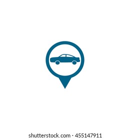 passenger car, an icon