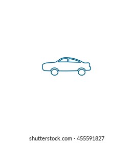 passenger car, an icon