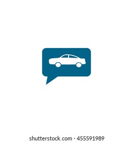 passenger car, an icon