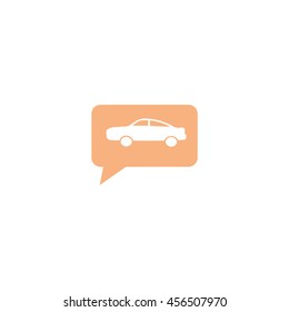 passenger car, an icon