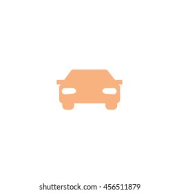 passenger car, an icon