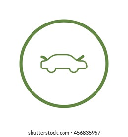 passenger car, an icon