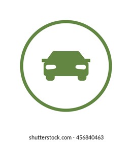 passenger car, an icon