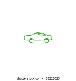 passenger car, an icon