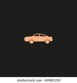 passenger car, an icon