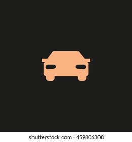 passenger car, an icon