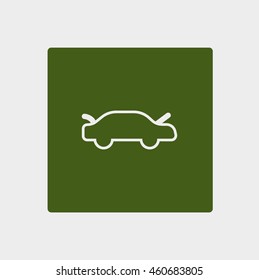 passenger car, an icon