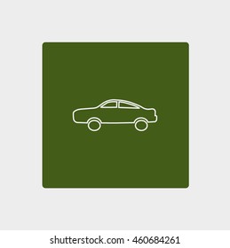 passenger car, an icon
