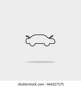 passenger car, an icon