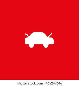 passenger car, an icon