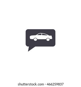 passenger car, an icon