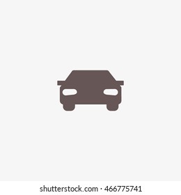 passenger car, an icon