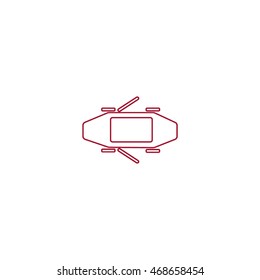 passenger car, an icon