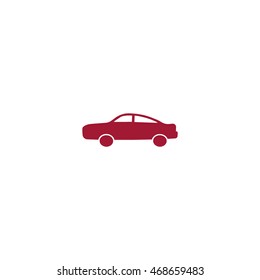 passenger car, an icon