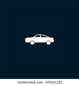 passenger car, an icon