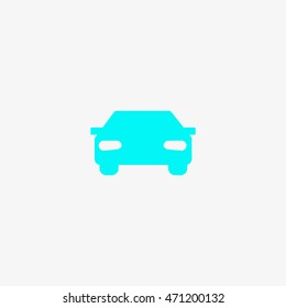 passenger car, an icon
