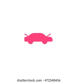 passenger car, an icon