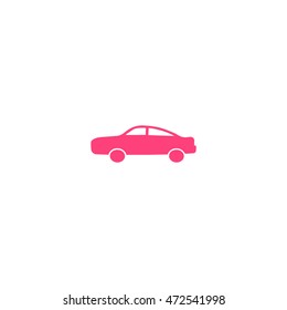 passenger car, an icon