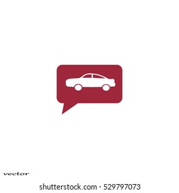 passenger car, an icon