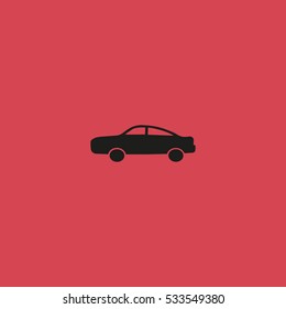 passenger car, an icon