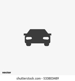 passenger car, an icon