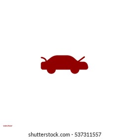 passenger car, an icon