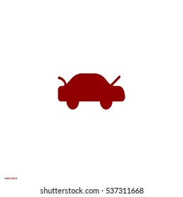 passenger car, an icon