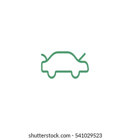 passenger car, an icon