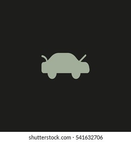 passenger car, an icon