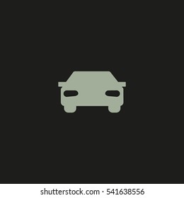 passenger car, an icon