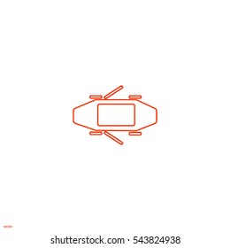 passenger car, an icon