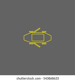 passenger car, an icon